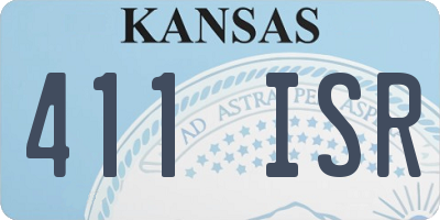 KS license plate 411ISR