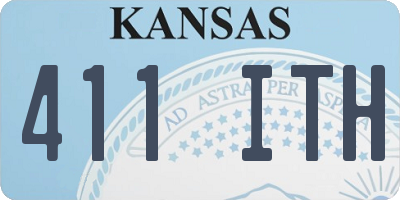 KS license plate 411ITH