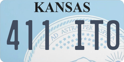 KS license plate 411ITO