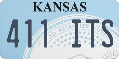 KS license plate 411ITS