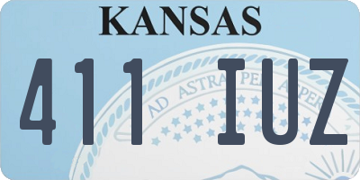 KS license plate 411IUZ