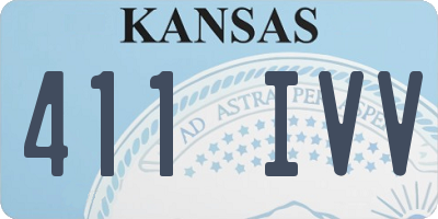 KS license plate 411IVV