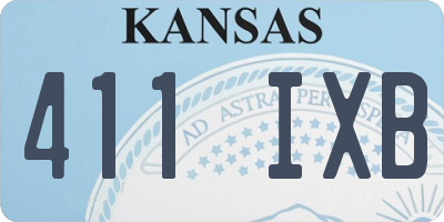 KS license plate 411IXB
