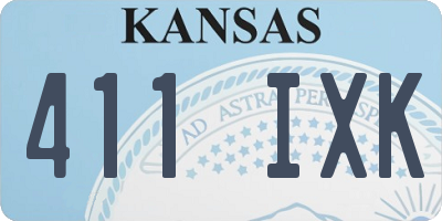 KS license plate 411IXK