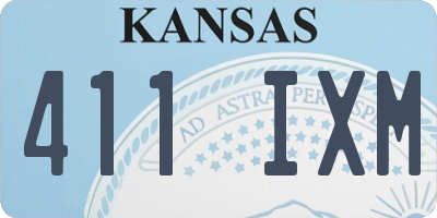 KS license plate 411IXM