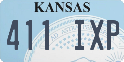 KS license plate 411IXP