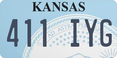 KS license plate 411IYG