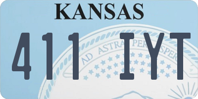 KS license plate 411IYT