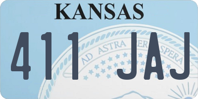 KS license plate 411JAJ