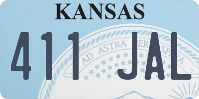 KS license plate 411JAL