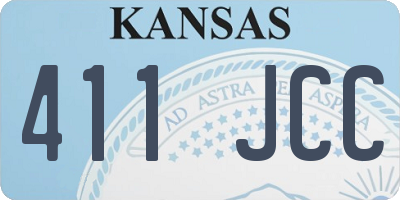 KS license plate 411JCC