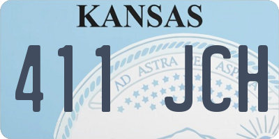 KS license plate 411JCH