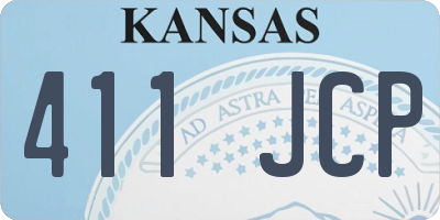 KS license plate 411JCP