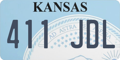 KS license plate 411JDL