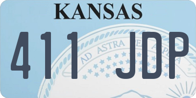KS license plate 411JDP