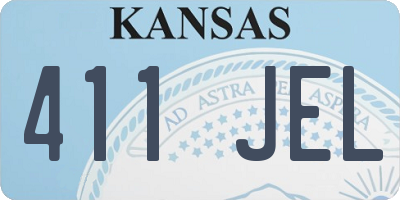 KS license plate 411JEL