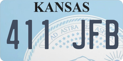 KS license plate 411JFB