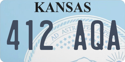 KS license plate 412AQA
