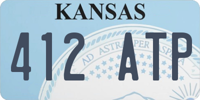 KS license plate 412ATP