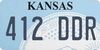 KS license plate 412DDR