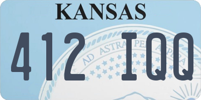 KS license plate 412IQQ