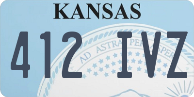 KS license plate 412IVZ