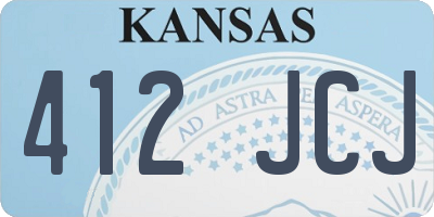 KS license plate 412JCJ