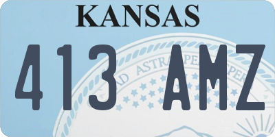 KS license plate 413AMZ