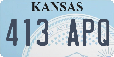 KS license plate 413APQ