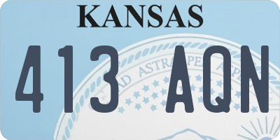 KS license plate 413AQN