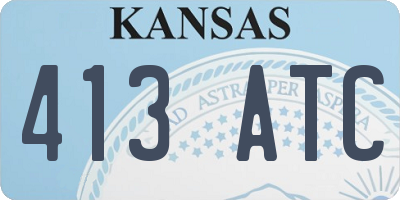 KS license plate 413ATC