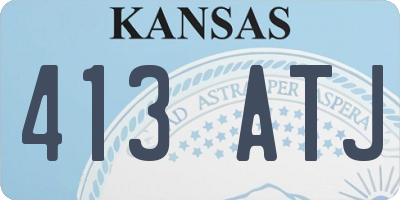 KS license plate 413ATJ