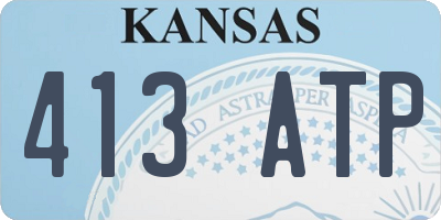 KS license plate 413ATP