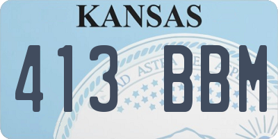 KS license plate 413BBM