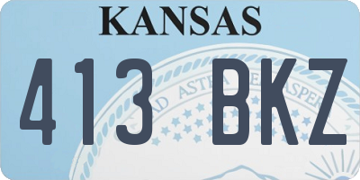 KS license plate 413BKZ