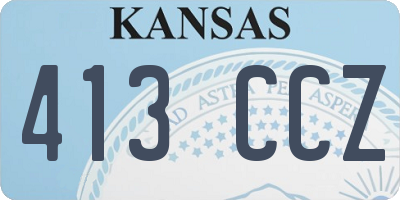 KS license plate 413CCZ