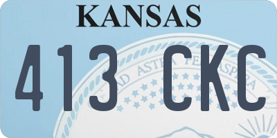KS license plate 413CKC