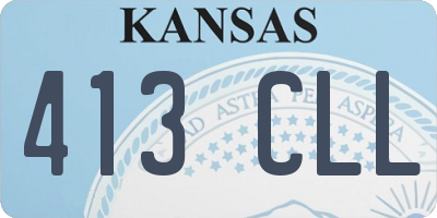 KS license plate 413CLL