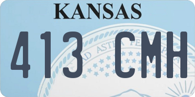 KS license plate 413CMH