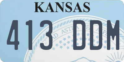 KS license plate 413DDM