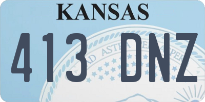KS license plate 413DNZ