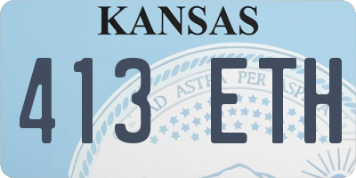 KS license plate 413ETH