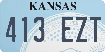 KS license plate 413EZT