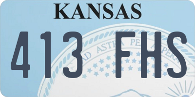 KS license plate 413FHS