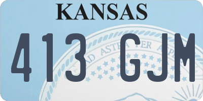 KS license plate 413GJM