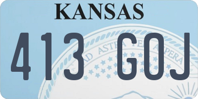 KS license plate 413GOJ