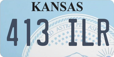 KS license plate 413ILR