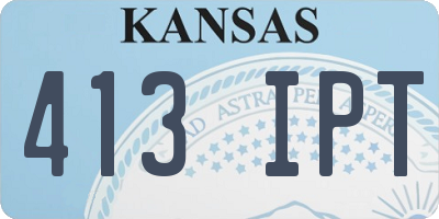KS license plate 413IPT