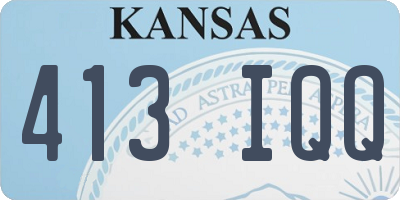 KS license plate 413IQQ