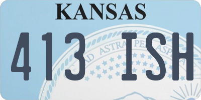 KS license plate 413ISH
